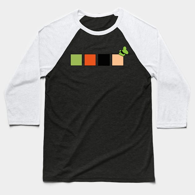 Goofy Color Palette Baseball T-Shirt by disneyteez